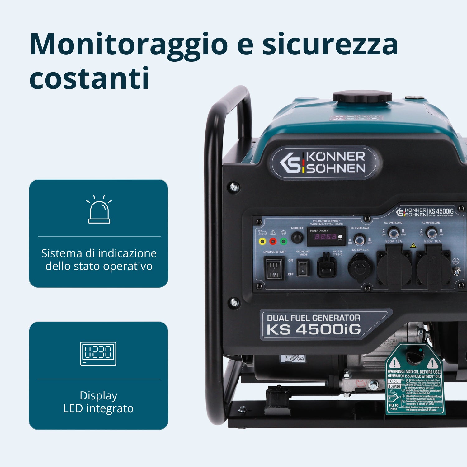 Двуфункционален инверторен генератор KS 4500iG