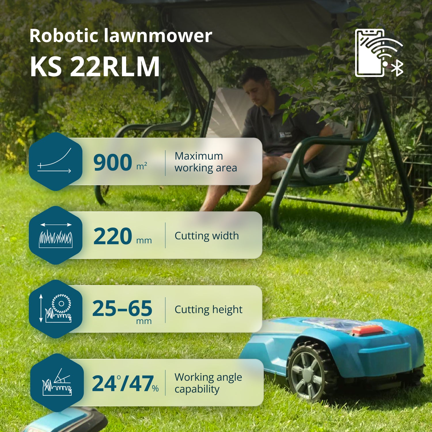 Robotická sekačka na trávu KS 22RLM