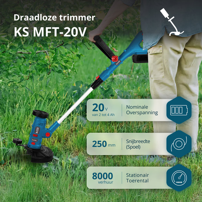 Snoerloze Multifunctionele Trimmer KS MFT-20V