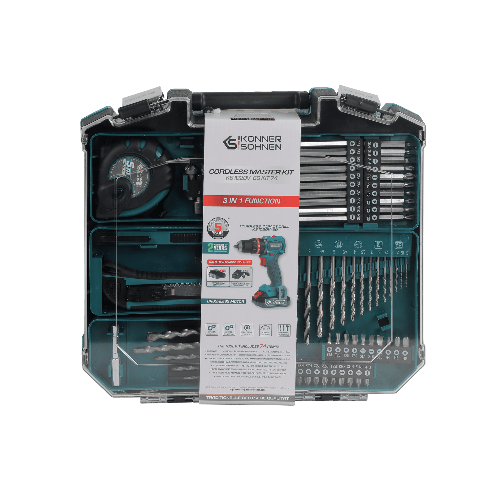 Cordless Master Set KS ID20V-60 KIT 74