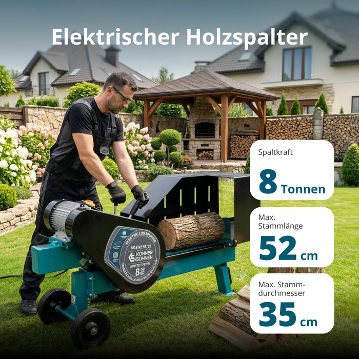 Kinetischer Elektro-Holzspalter KS 8TKE 52/35