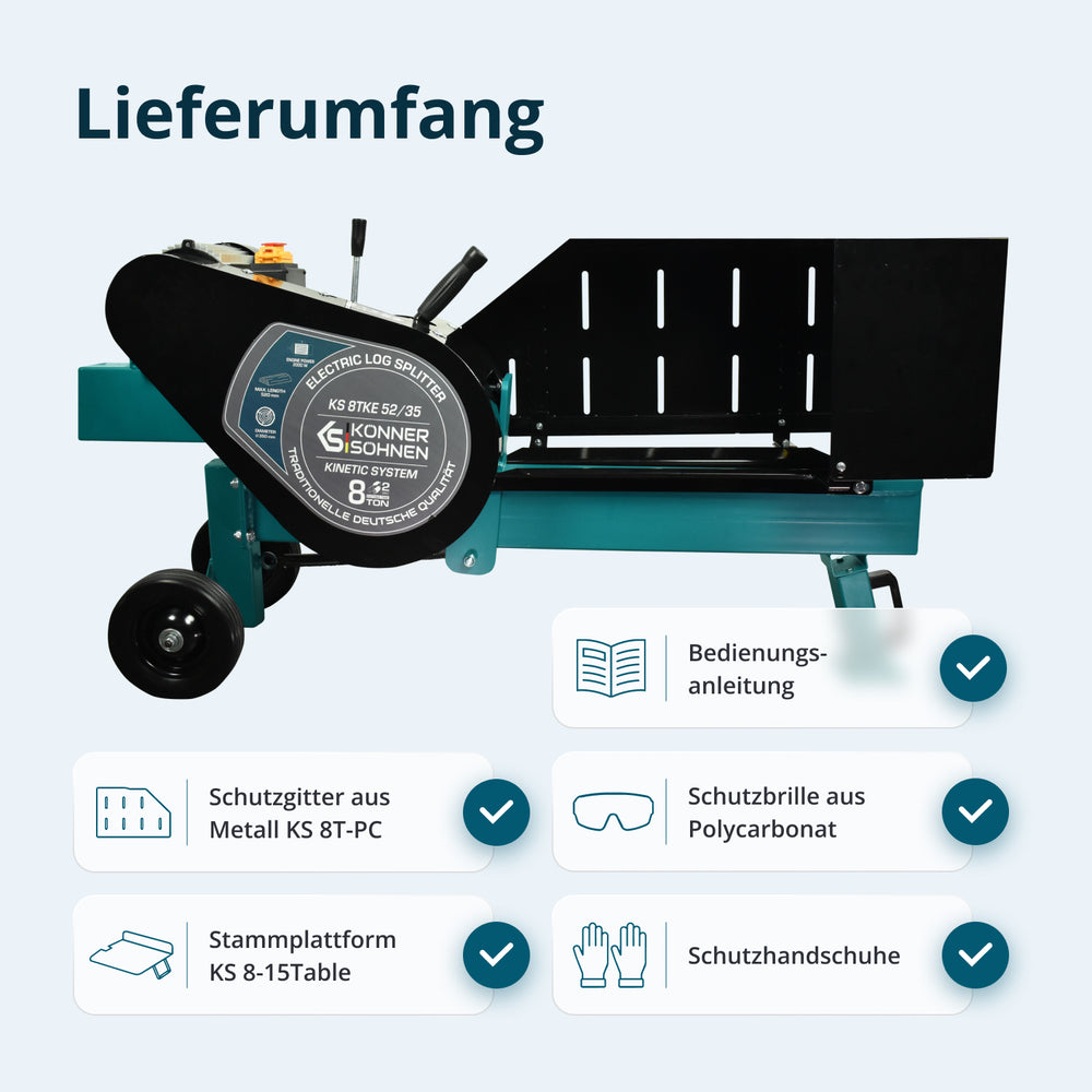 Kinetischer Elektro-Holzspalter KS 8TKE 52/35