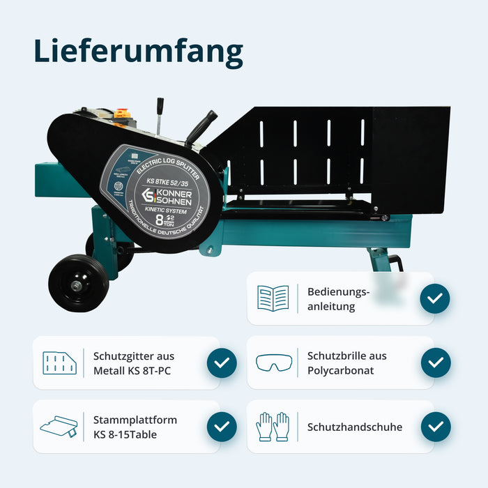 Kinetischer Elektro-Holzspalter KS 8TKE 52/35