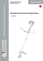 Cortador de relva a gasolina & aparador de fio KS BC16G-4T