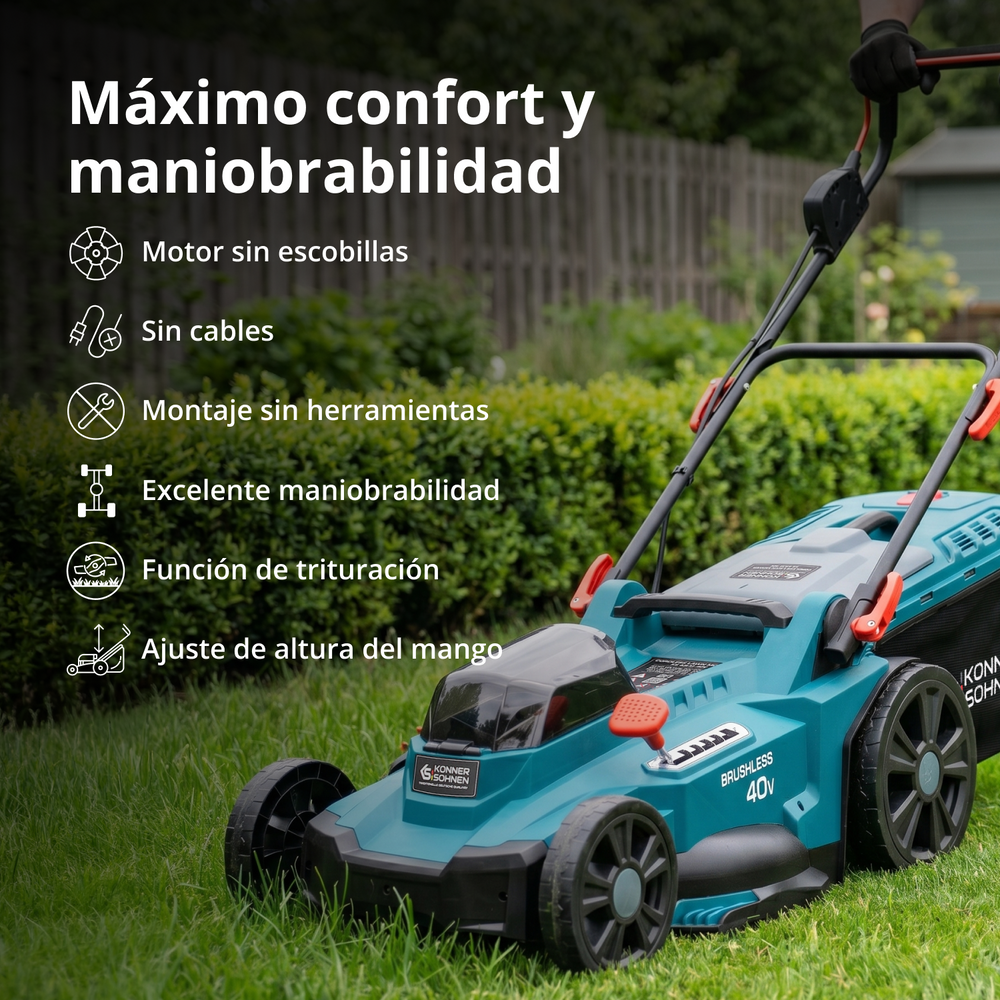 Kit promocional para el cuidado del césped KS 43LM-BCT40V-SET
