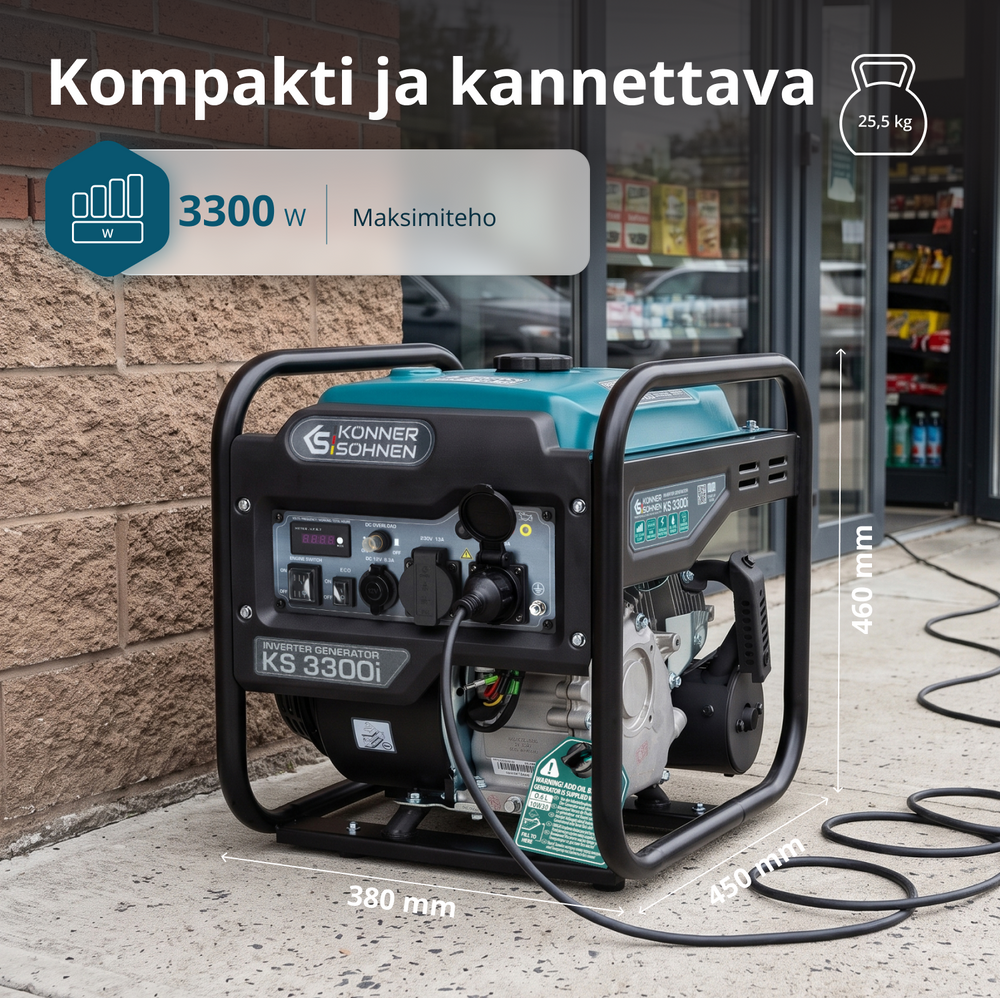 Invertterigeneraattori KS 3300i