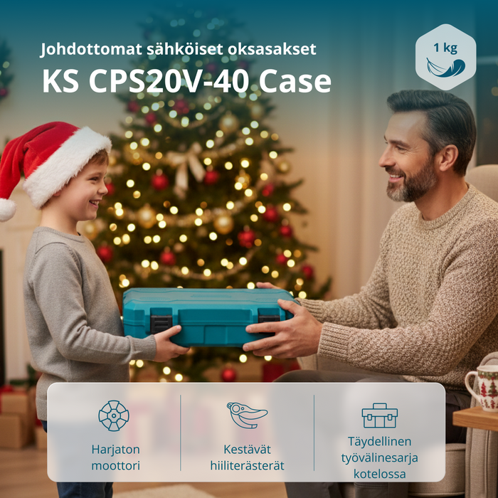 Johdottomat sähköiset oksasakset KS CPS20V-40 CASE PLUS