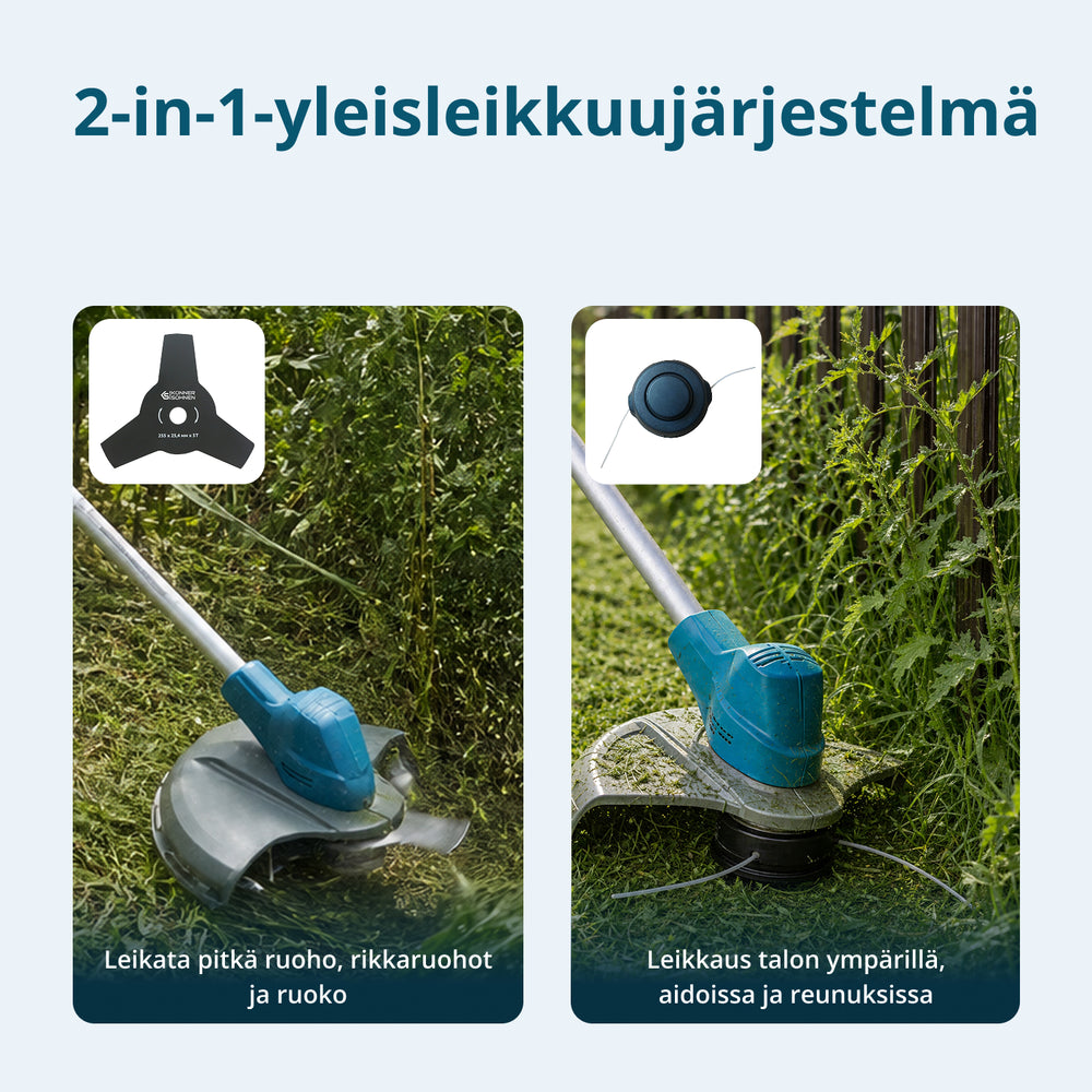 Akkukäyttöinen puutarhatrimmeri KS BCT1-40V