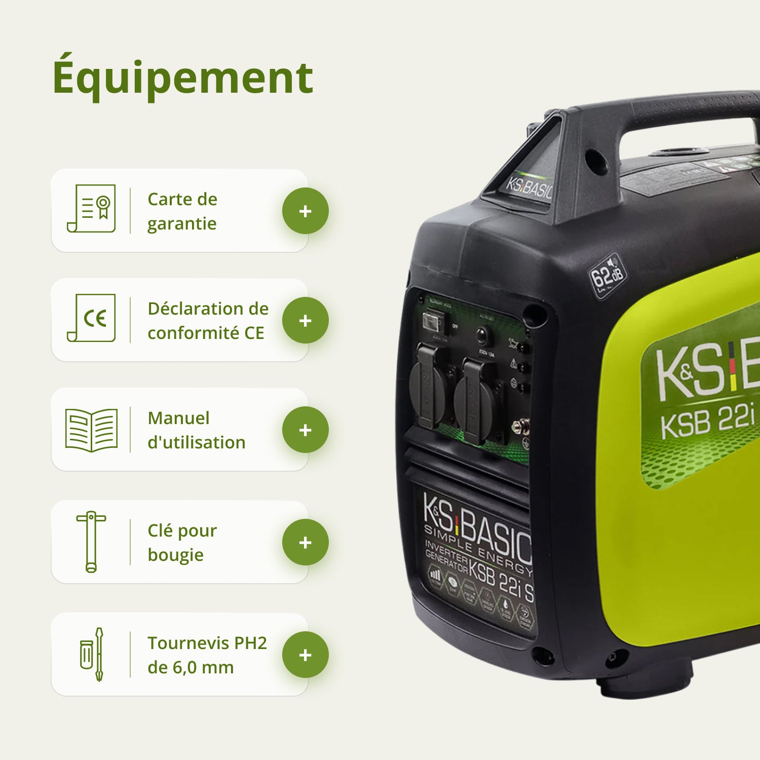 Groupe électrogène à essence inverter  KSB 33i S