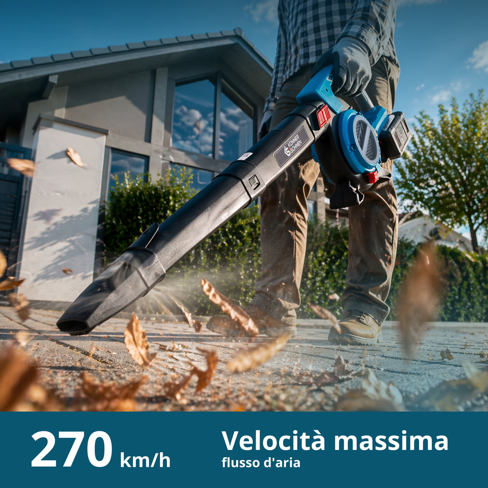 Kerti vezeték nélküli porszívó-fúvó KS LBV-40V