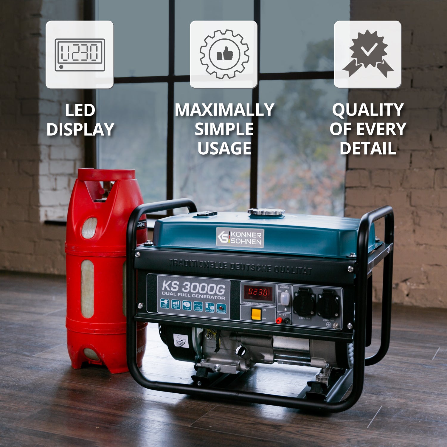 Γεννήτρια LPG/Βενζίνης «Könner & Söhnen» KS 3000G