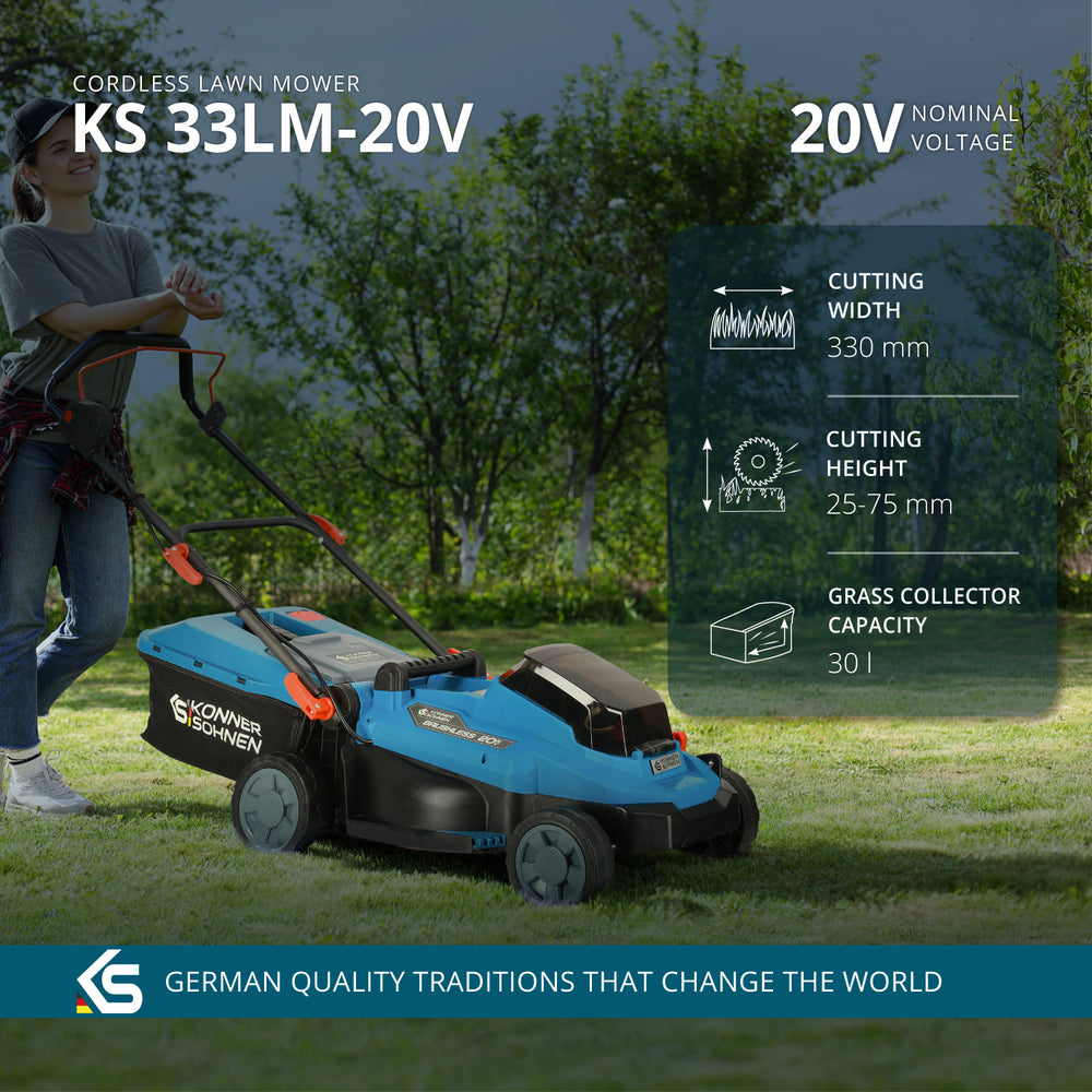 Vezeték nélküli fűnyíró KS 33LM-20V