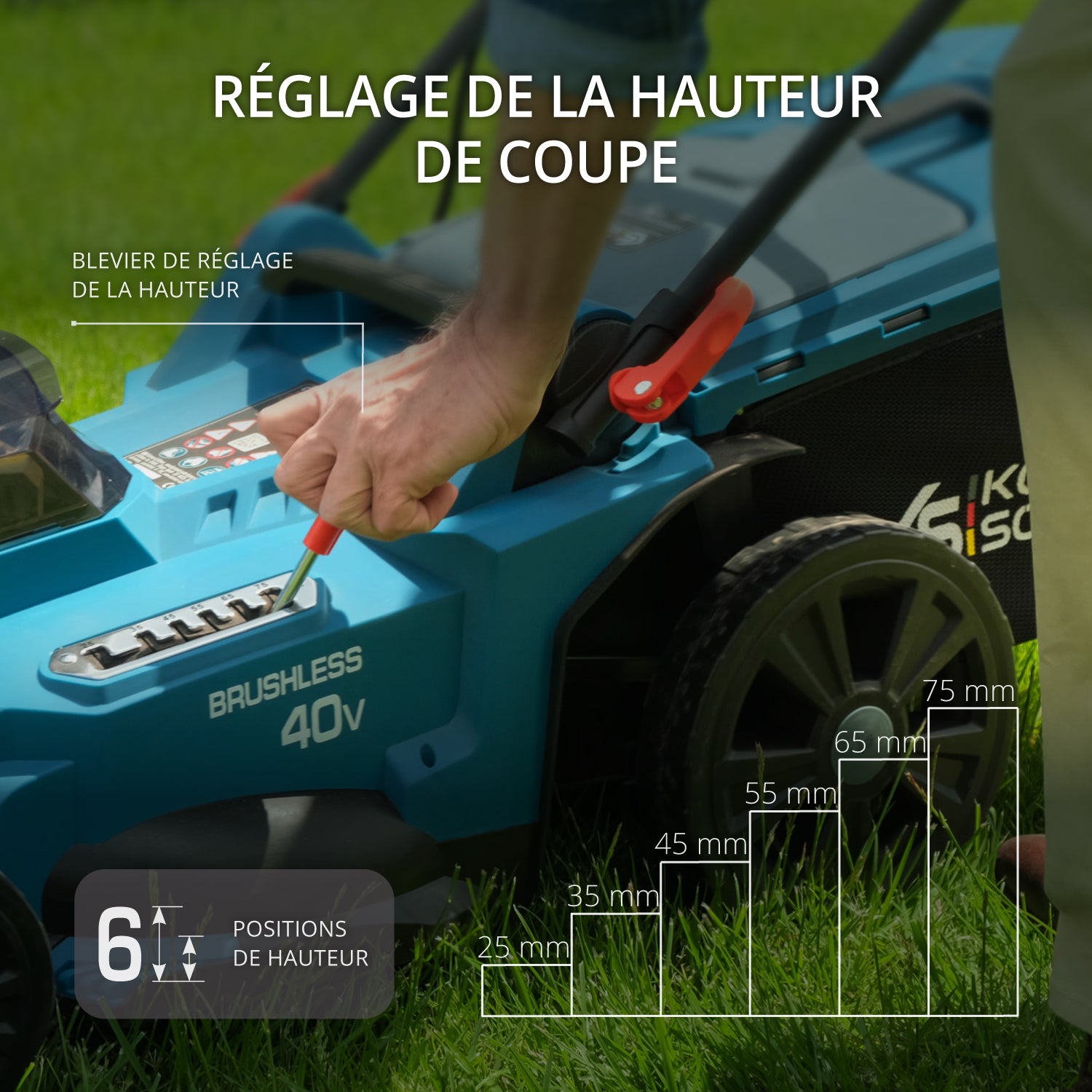 Tondeuse à batterie KS 43LM-40V