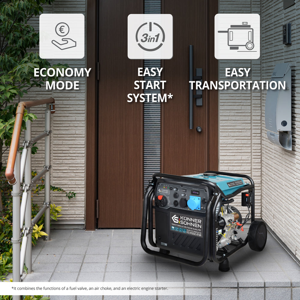 Generador inverter Könner & Söhnen Inverter-generator KS 8100iE ATSR