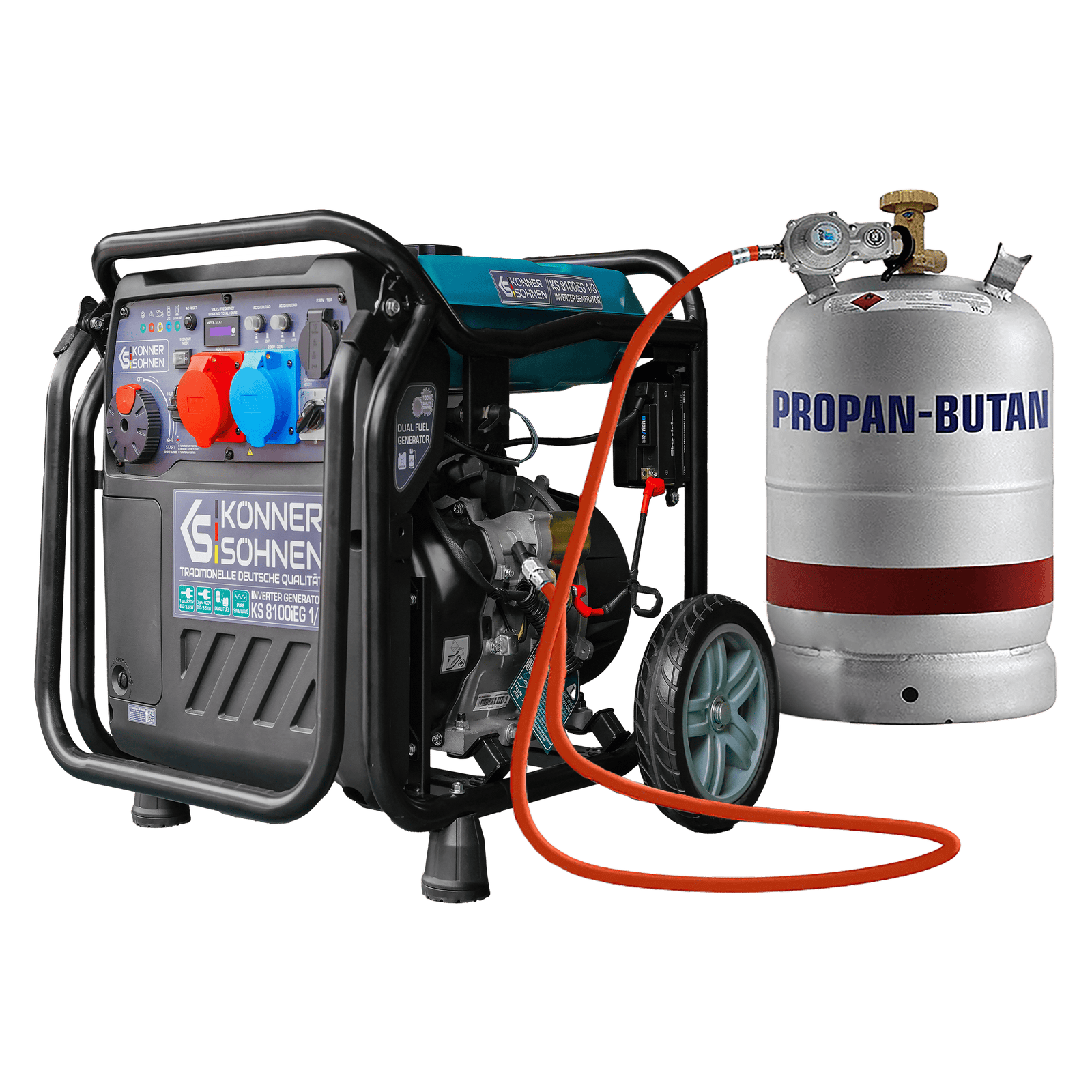 LPG/gasoline inverter generator KS 8100iEG 1/3