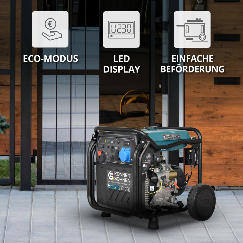 LPG/Benzin-Inverter-Generator KS 8100iEG