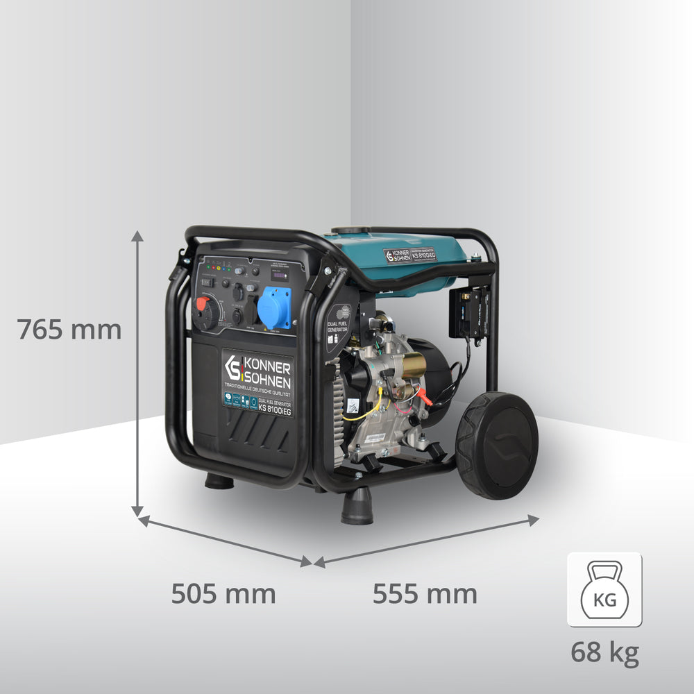 LPG/benzinski invertorski generator KS 8100iEG