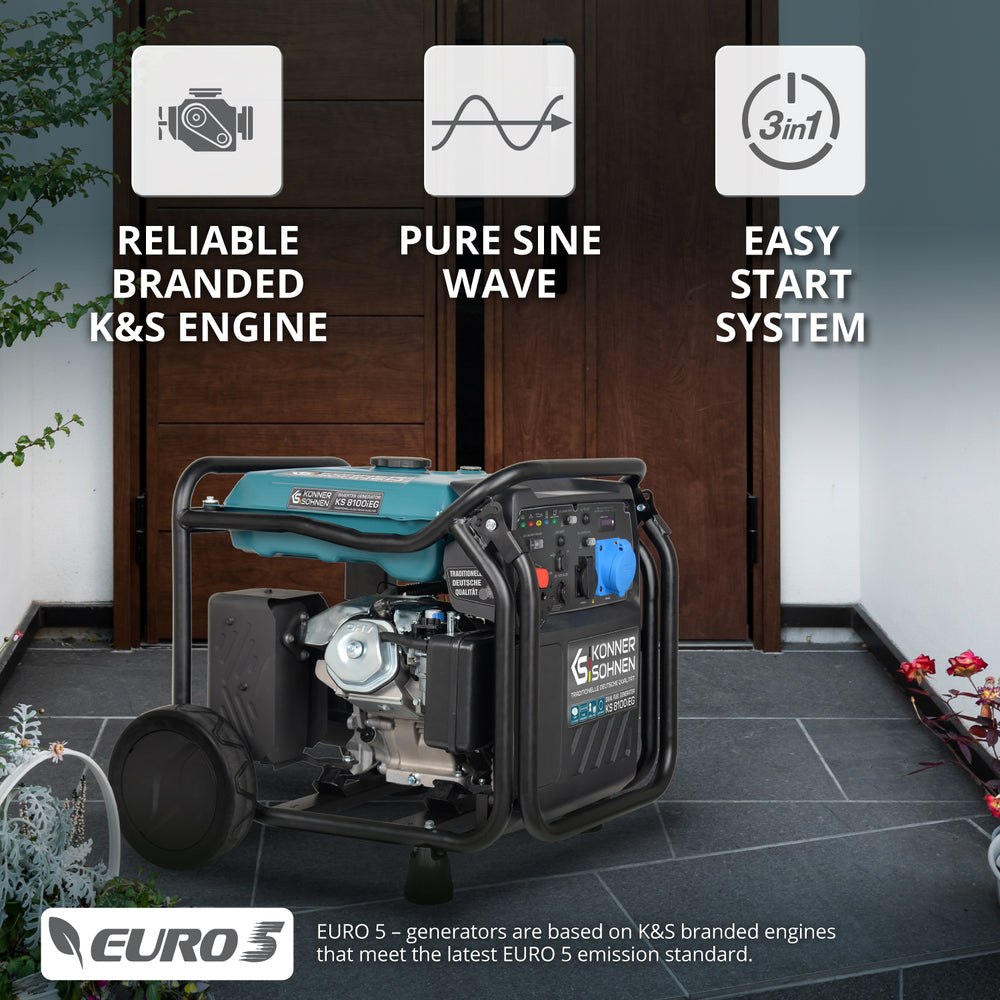 LPG/benzinski invertorski generator KS 8100iEG