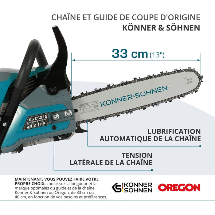 Tronçonneuse à essence KS CS21G-13