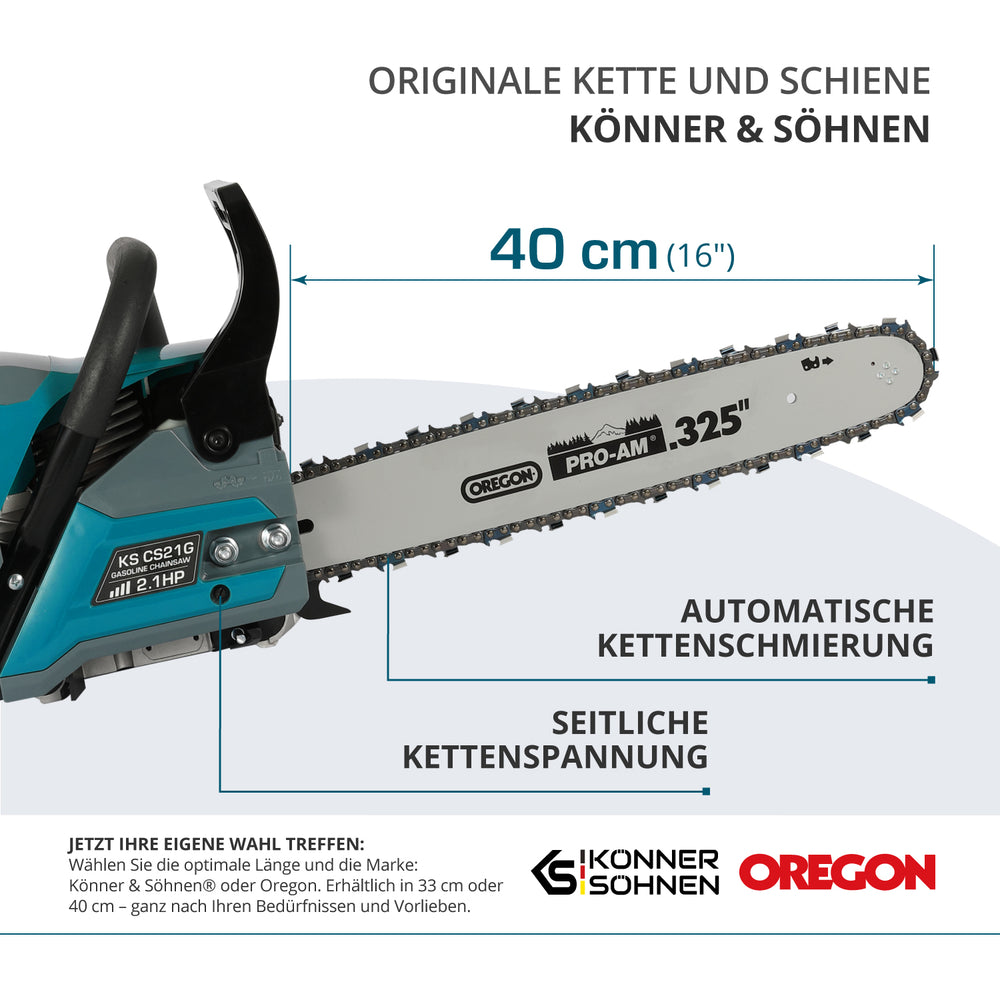 Benzin-Kettensäge KS CS21G-16-1
