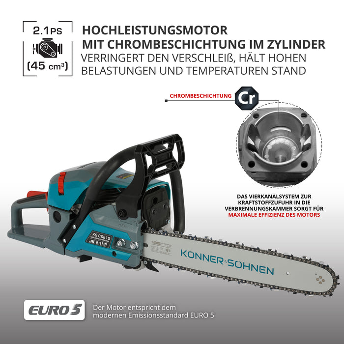 Benzin-Kettensäge KS CS21G-16