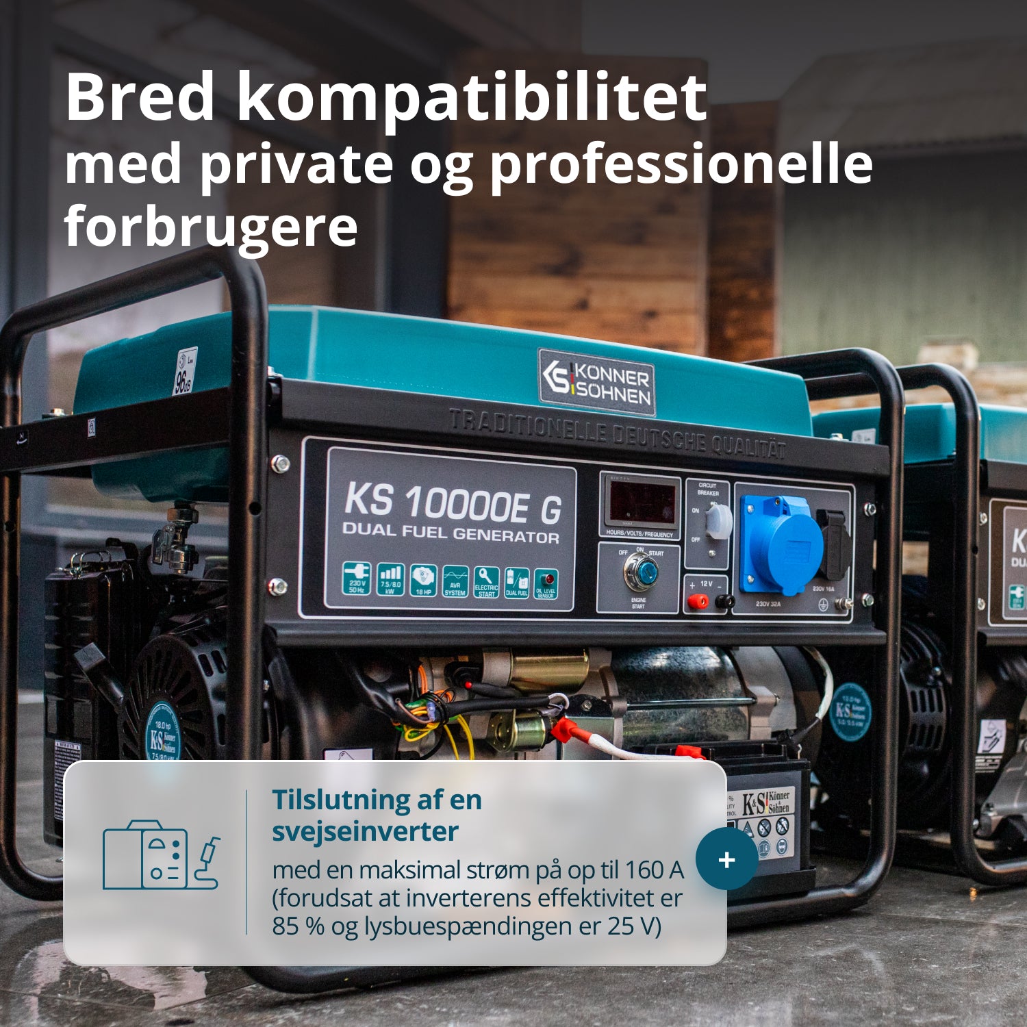 LPG/Benzin Generator "Könner & Söhnen" KS 10000E G