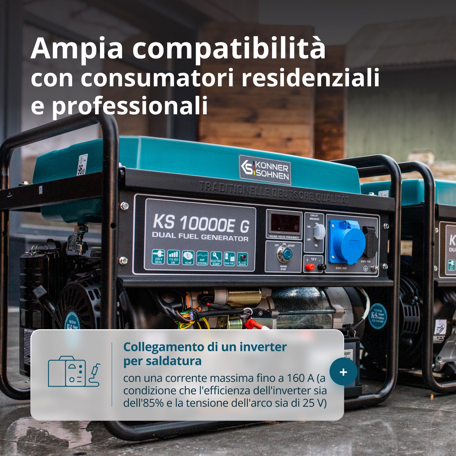 Generátor LPG/benzín "Könner & Söhnen" KS 10000E G