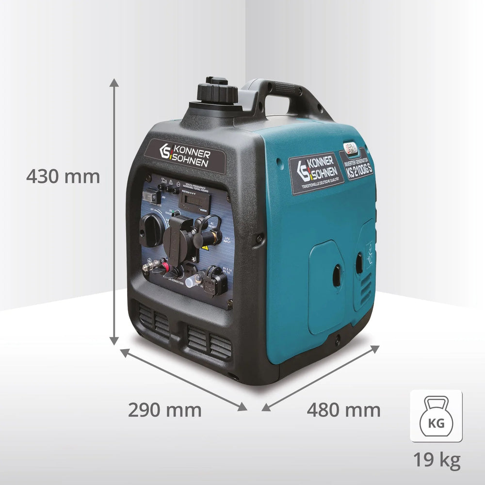 LPG/benzin inverter generator KS 2100iG S