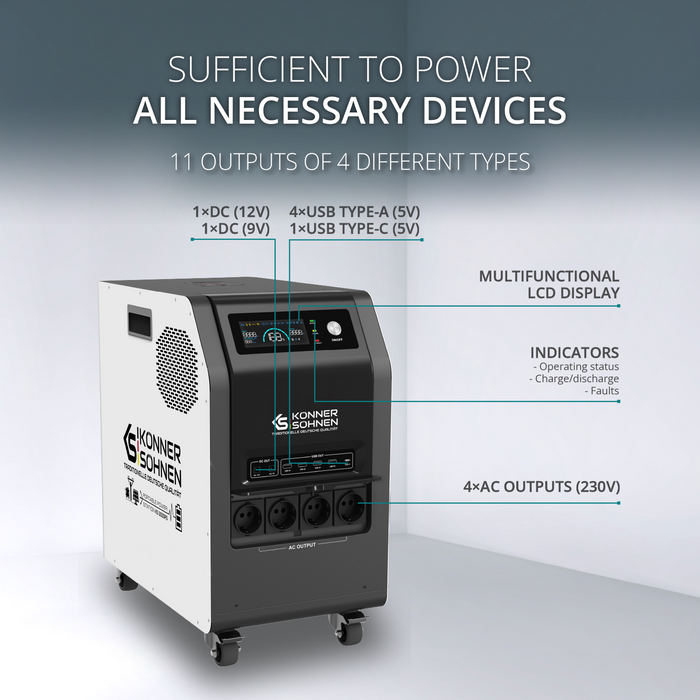 KS 3000PS Stazione di Alimentazione Portatile 3-in-1