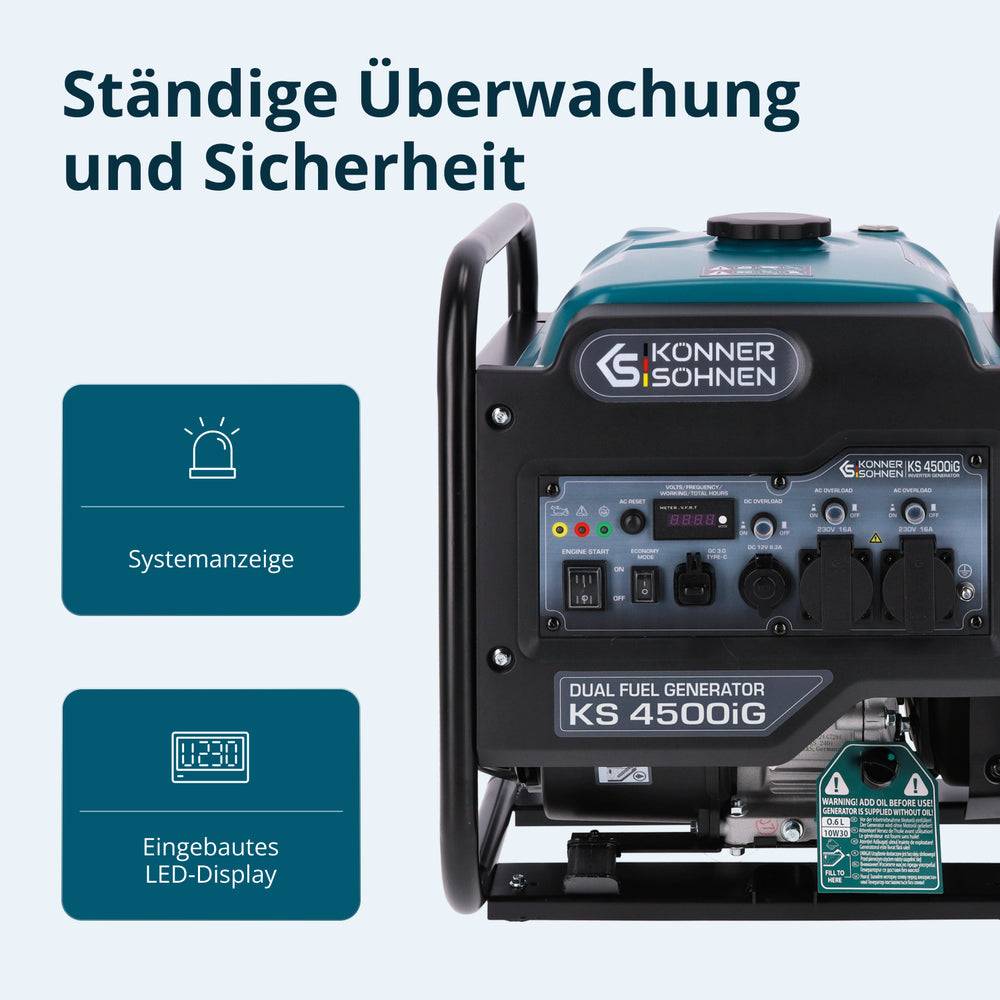 Dual Fuel-Inverter-Generator KS 4500iG