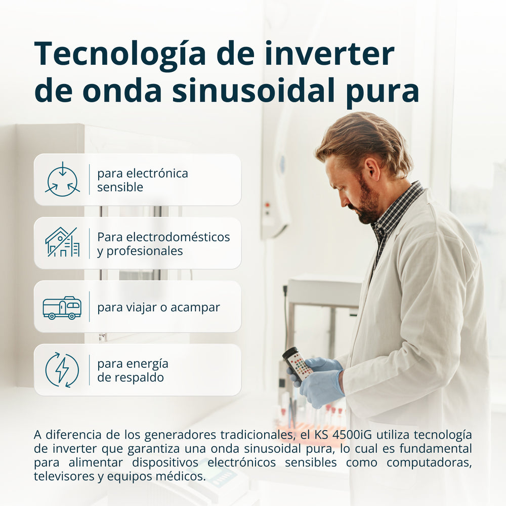 Generador inverter de doble combustible KS 4500iG