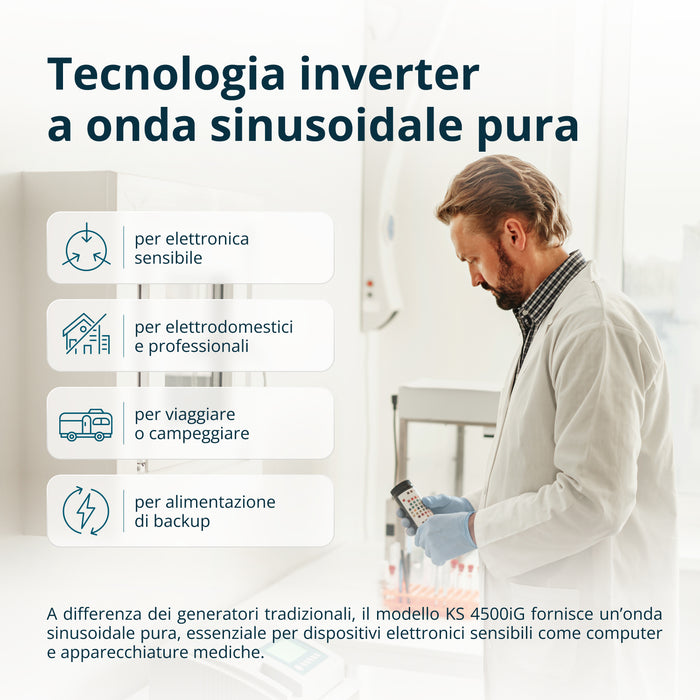 Διπλού Καυσίμου Inverter Γεννήτρια KS 4500iG