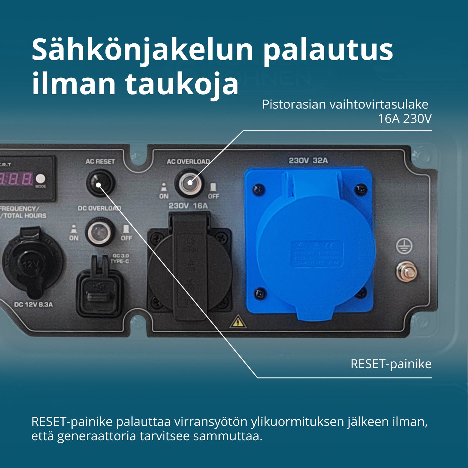 Invertteri Bensiinigeneraattori KS 6500iE