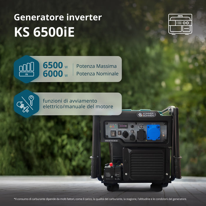 Gerador a Gasolina Inversor KS 6500iE
