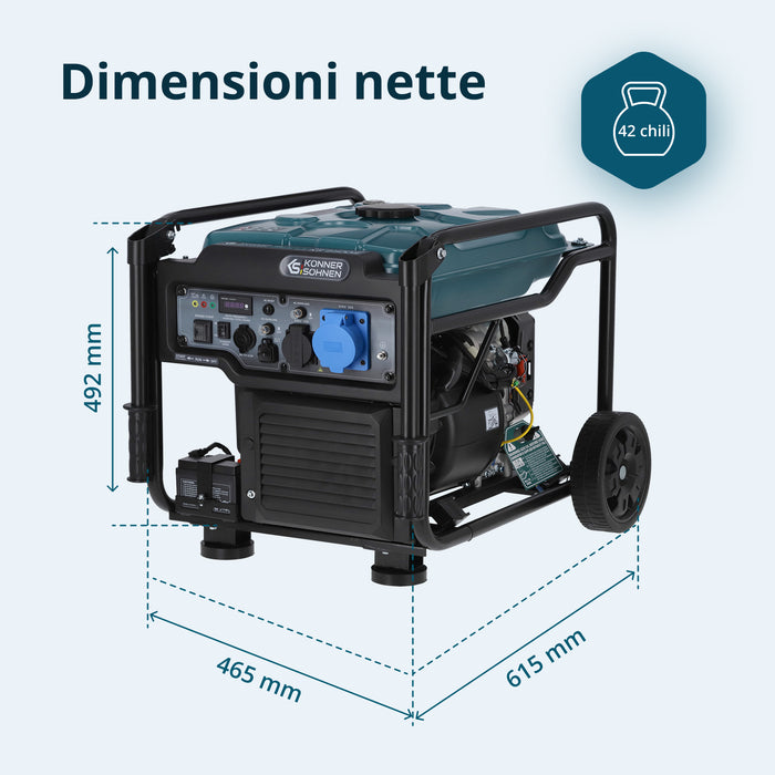 Gerador a Gasolina Inversor KS 6500iE