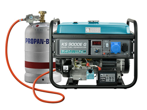 LPG/benzínový generátor „Könner & Söhnen“ KS 9000E G
