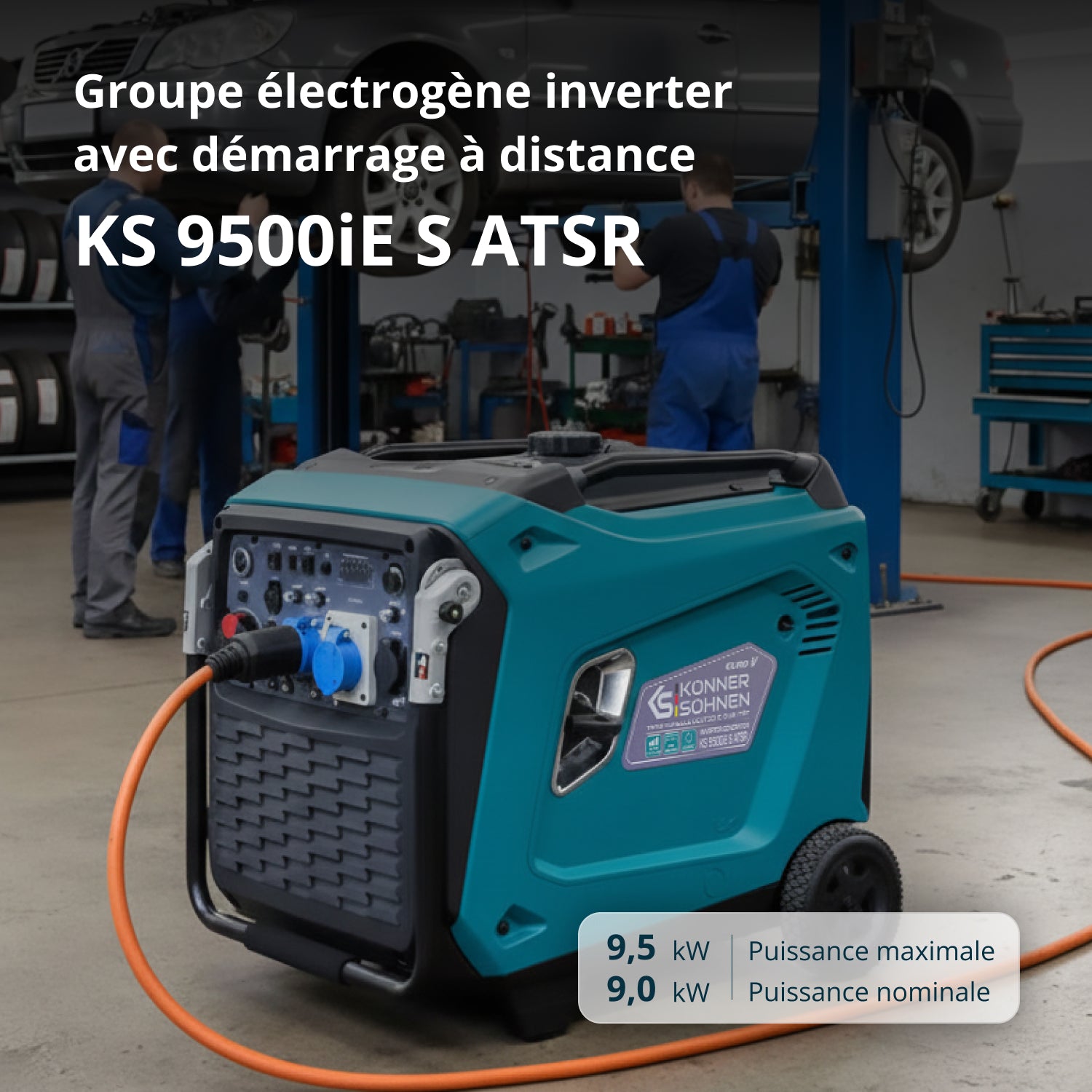 Groupe électrogène Inverter KS 9500iE S ATSR
