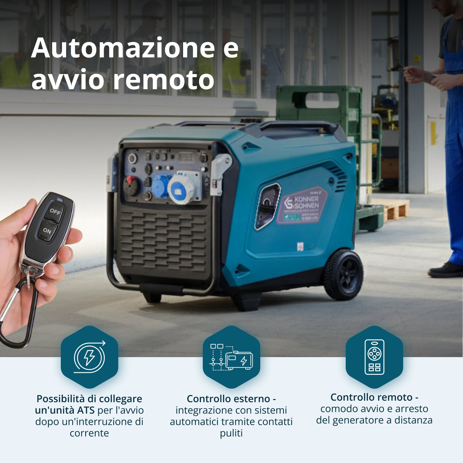 Invertergenerator KS 9500iE S ATSR