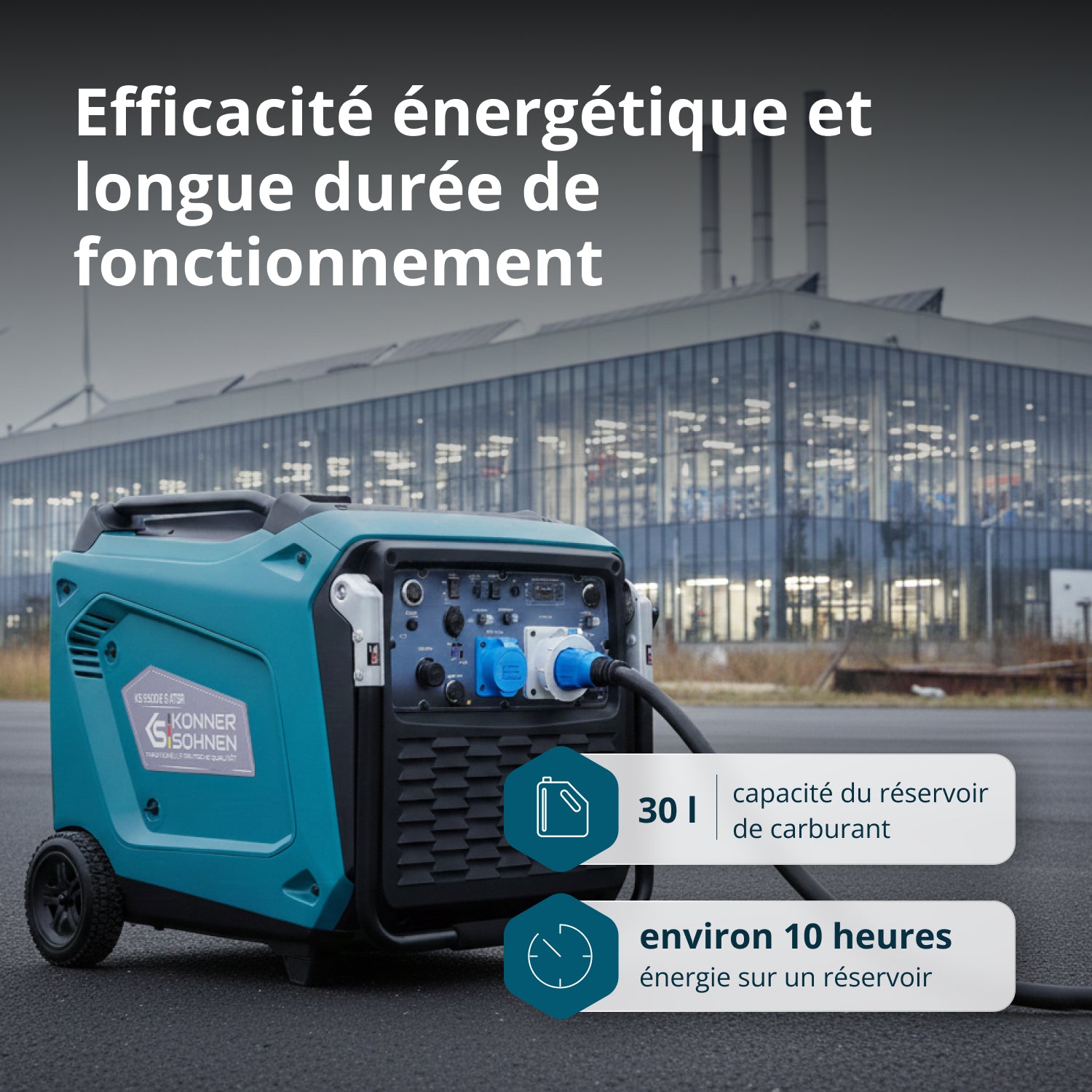 Groupe électrogène Inverter KS 9500iE S ATSR