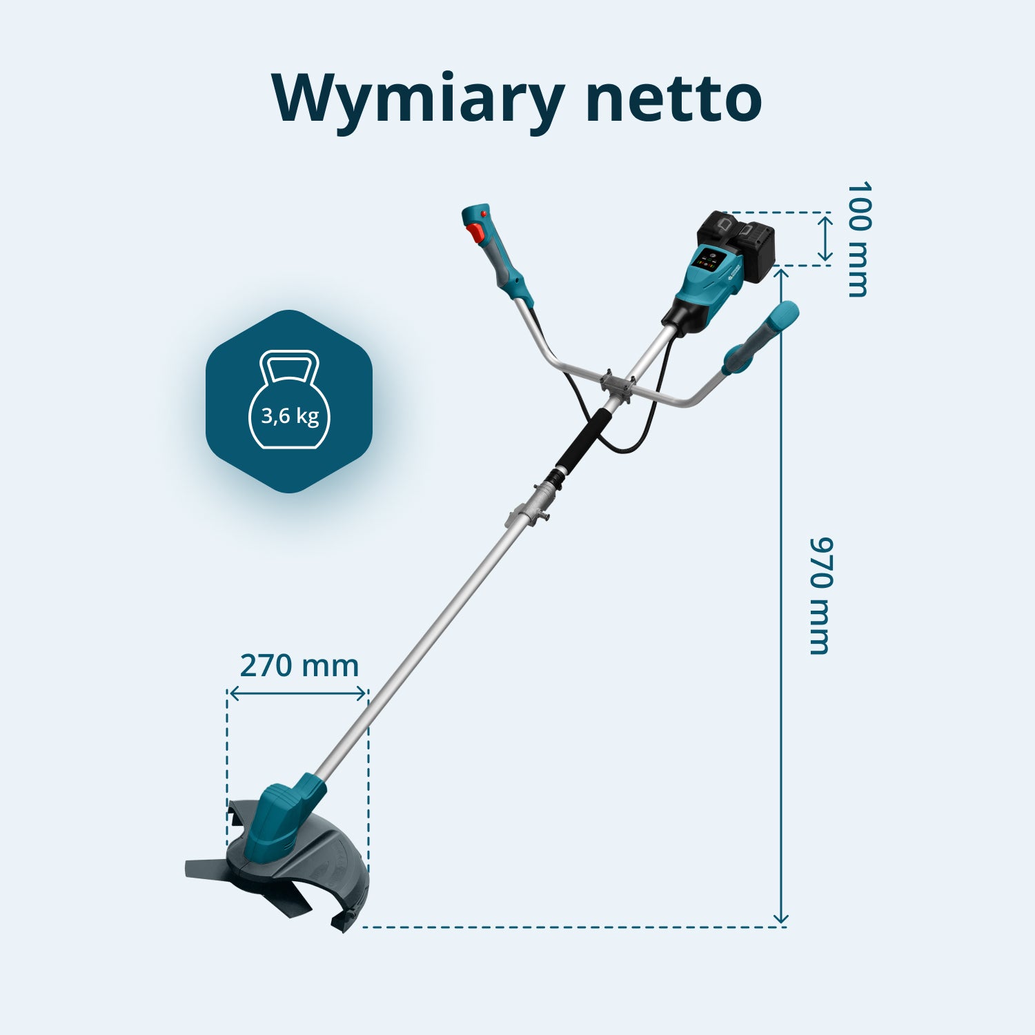 Bezprzewodowa wykaszarka i podkaszarka KS BCT-40V