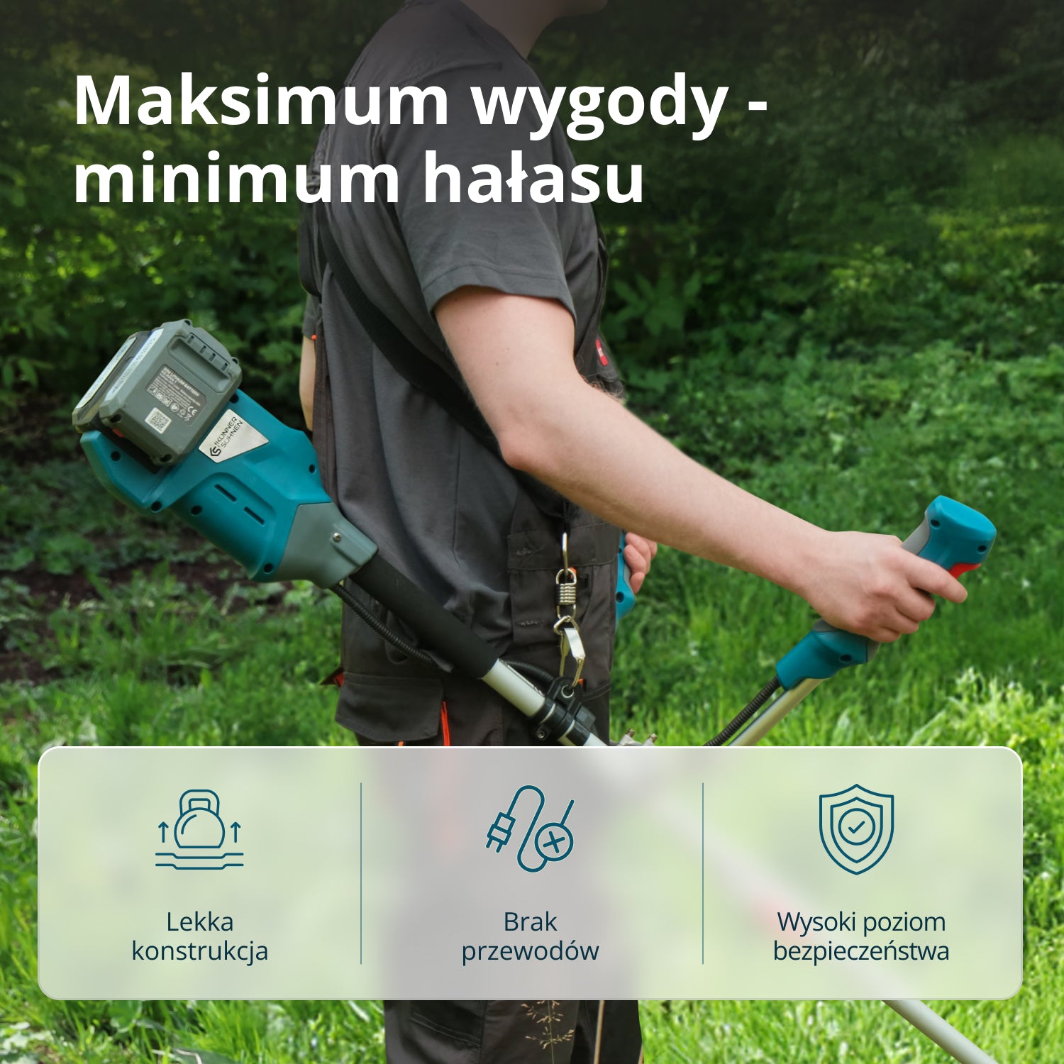 Bezprzewodowa wykaszarka i podkaszarka KS BCT-40V