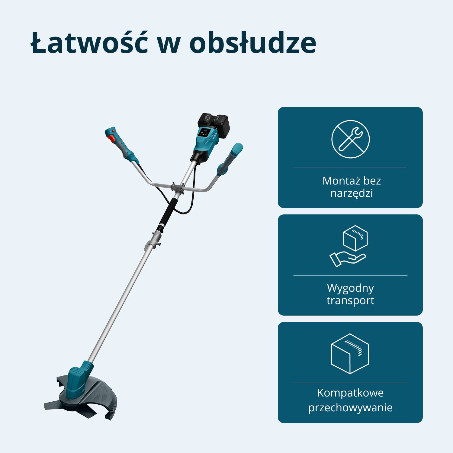 Bezprzewodowa wykaszarka i podkaszarka KS BCT-40V
