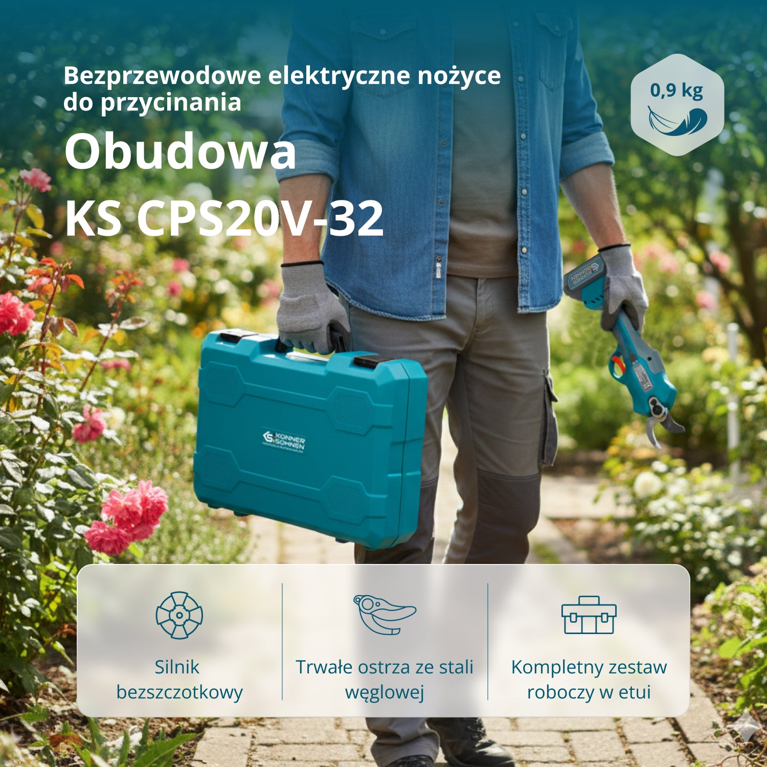 Sekator akumulatorowy KS CPS20V-32 Case