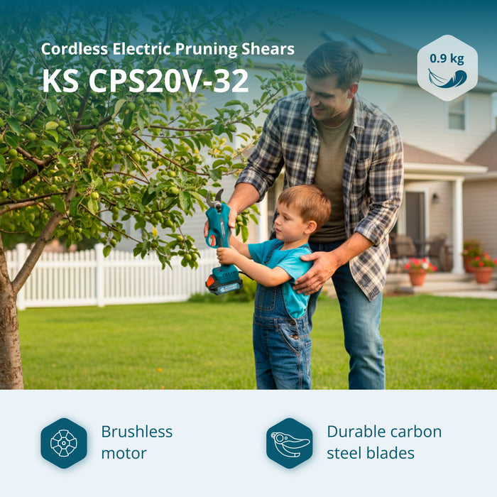Cordless Electric Pruning Shears KS CPS20V-32