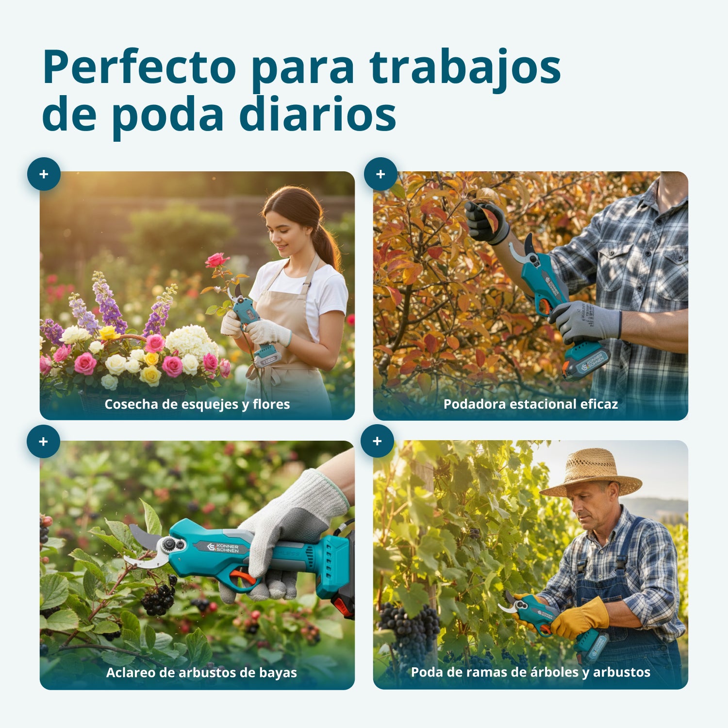 Tijera de podar a batería KS CPS20V-32 Case