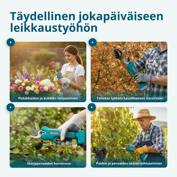 Johdottomat sähköiset oksasakset KS CPS20V-32 CASE PLUS