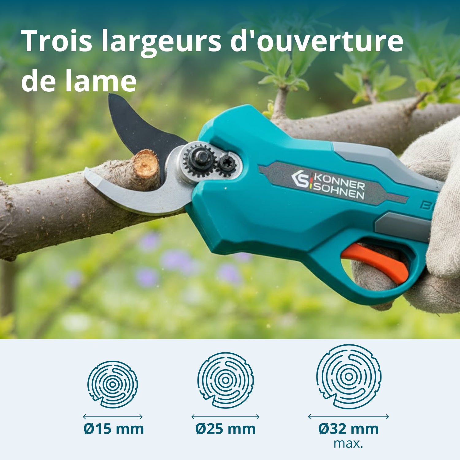 Sécateur à batterie KS CPS20V-32 Case