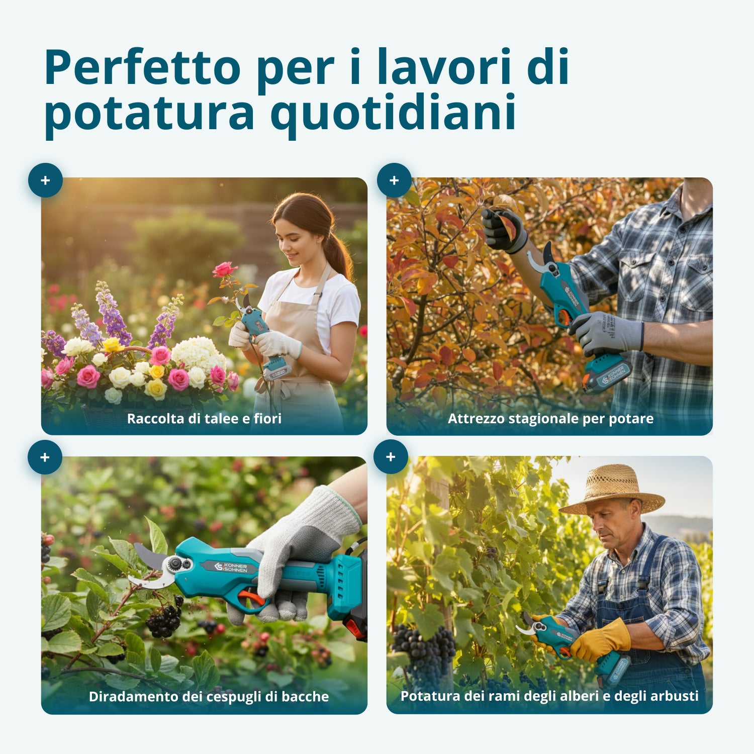 Akumulátorové elektrické prořezávací nůžky KS CPS20V-32 Case