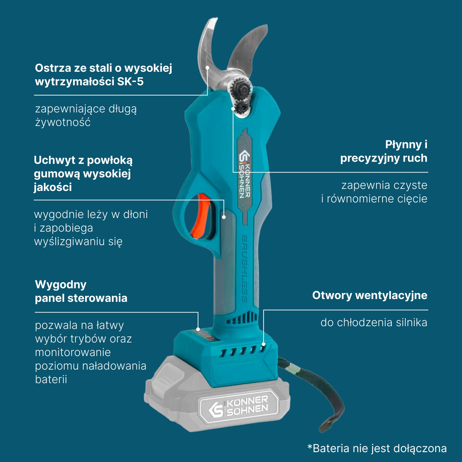 Sekator akumulatorowy KS CPS20V-32