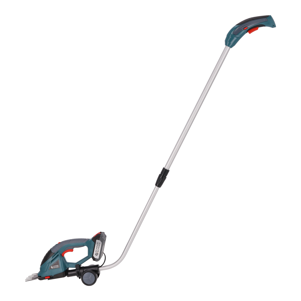 Taille-haie et cisaille à gazon 2 en 1 sans fil avec manche télescopique KS SHT-20V + Extension Pole